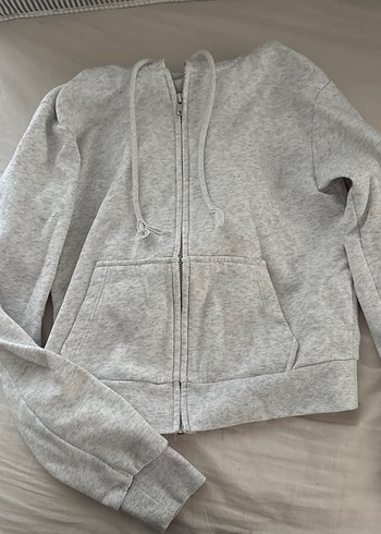 H&M fermuarlı sweatshirt