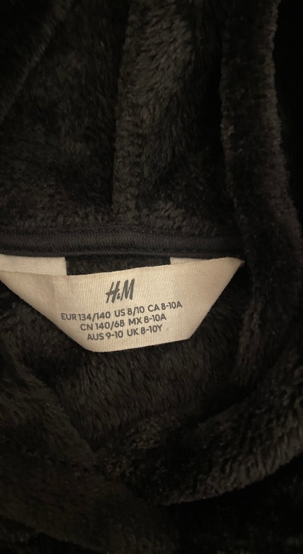 Siyah Peluş Kapüşonlu Goth Kedi Kıyafeti(parti için ideal) - Görsel 3