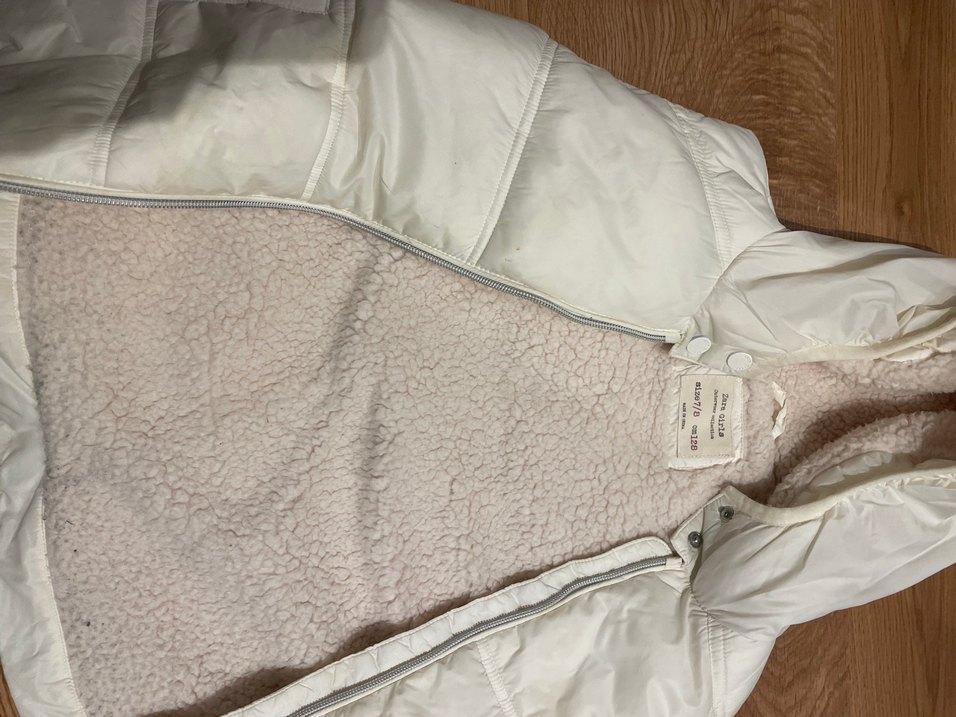 Bebek Kız Kapüşonlu Beyaz Desenli Tulumu - Görsel 2