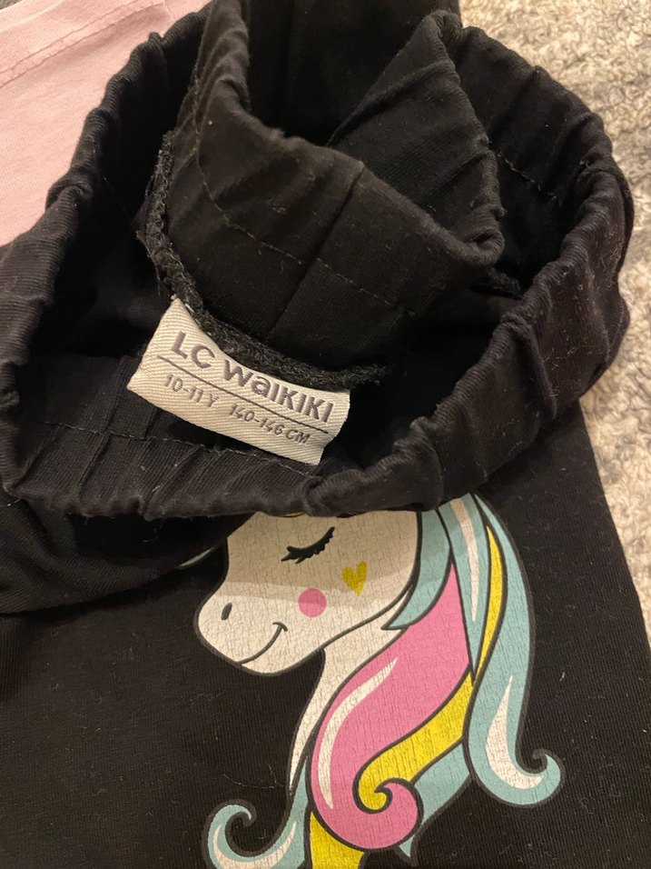 Kız Çocuk Çok Renkli Uzun Tayt - Görsel 3