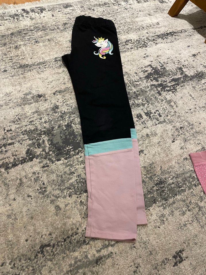 Kız Çocuk Çok Renkli Uzun Tayt - Görsel 2