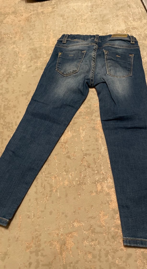 Kız Çocuk  Denim Pantolon - Görsel 4