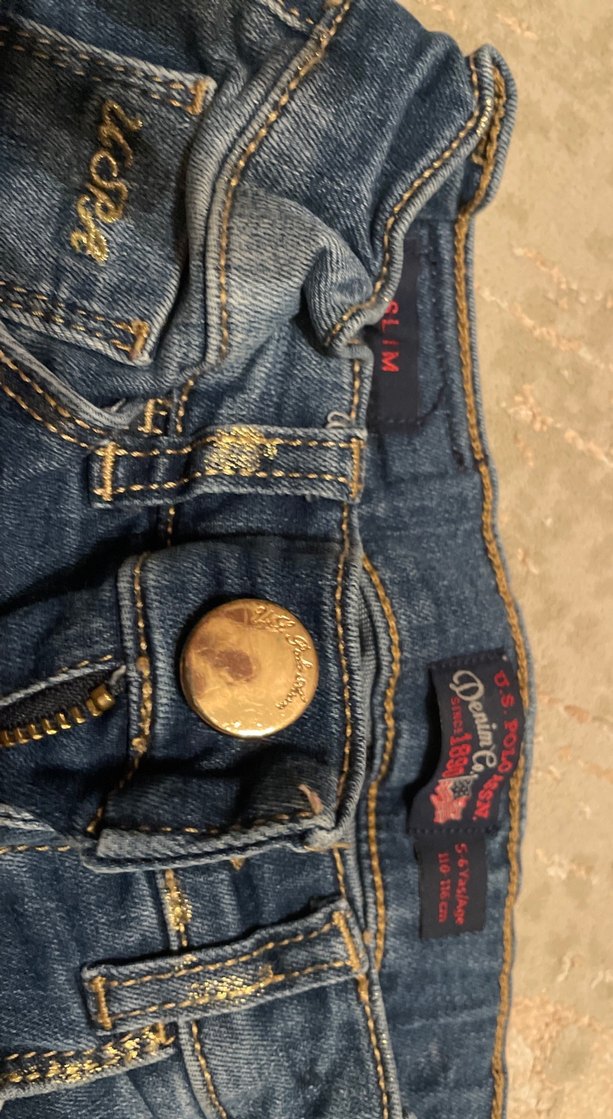 Kız Çocuk  Denim Pantolon - Görsel 2