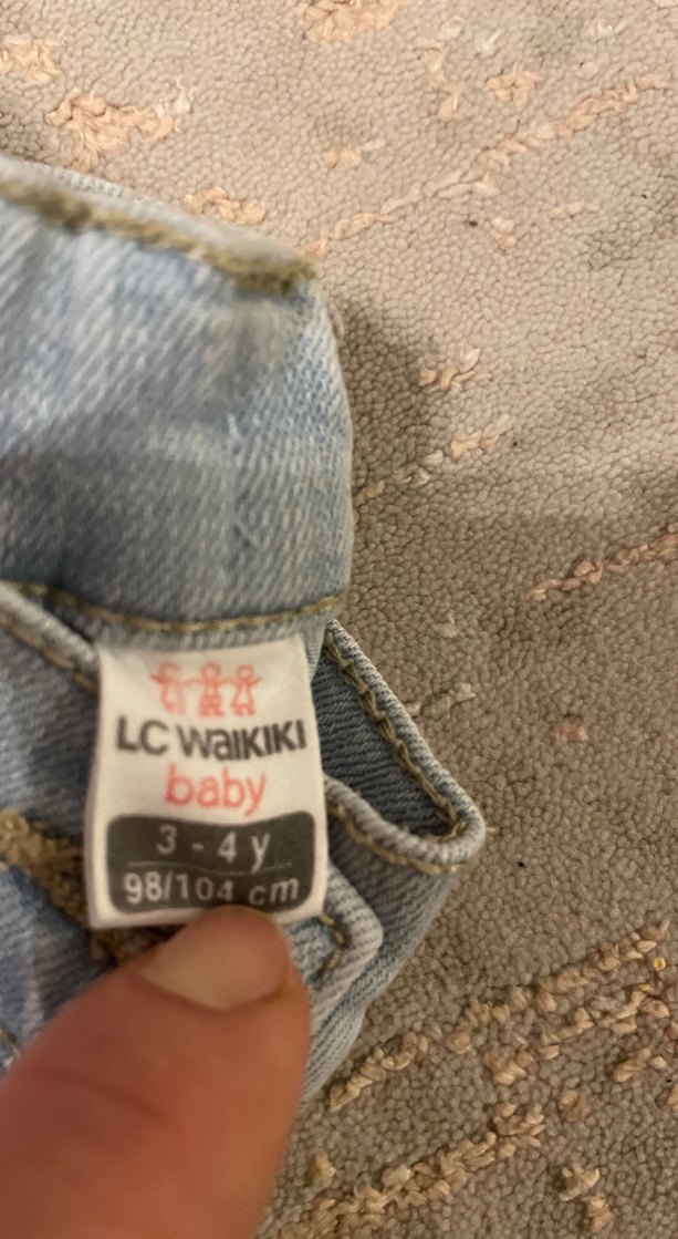 Kız Çocuk Kot Pantolon(3-4 yaş) - Görsel 3