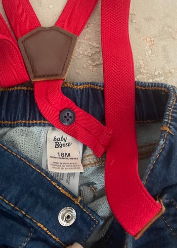 Carter's Kırmızı Askılı Erkek Çocuk Kot Pantolon