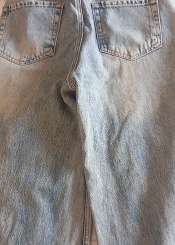 36 Beden buz mavisi düğmeli Denim Kadın jorts
