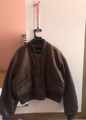 pull and bear kahverengi bomber ceket