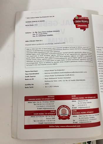 Beden Normal Gebelik ve Bakım Kitabı