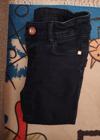 Kız Çocuk Siyah Street Wear Dar Kesim Pantolon