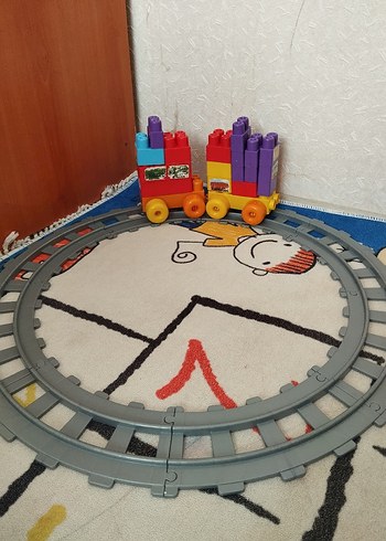 Gri Lego Tren Rayları Seti
