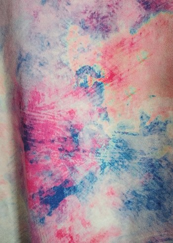 xl Beden Kadın Oversize Kapüşonlu Tie-Dye Sweatshirt