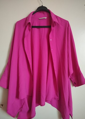 Pembe, Uzun Kollu, Salaş Kadın Gömlek