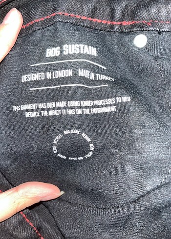 BDG siyah baggy jean - Görsel 5