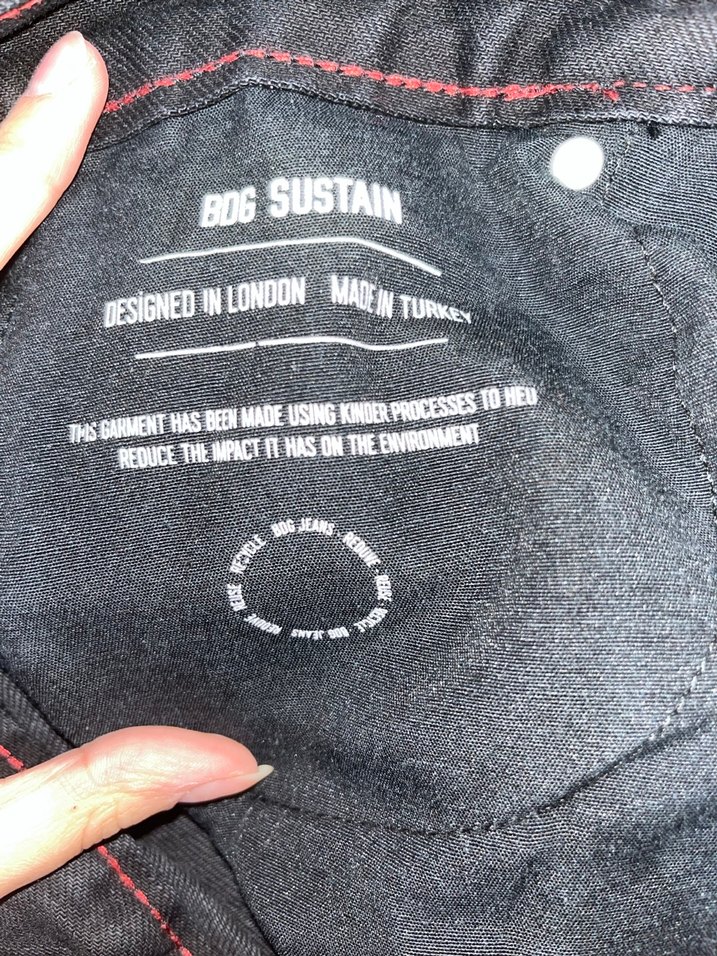 BDG siyah baggy jean - Görsel 5