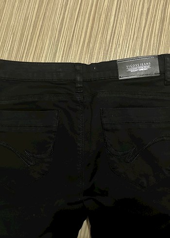 siyah skiny düşük bel pantolon - Görsel 5