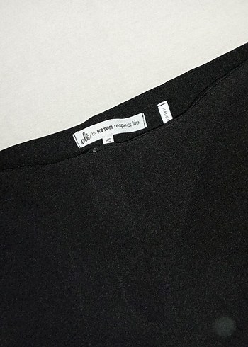 Siyah Kumaş Kadın Pantolon Koton