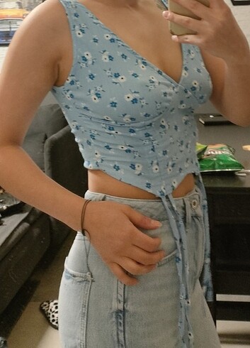 Diğer Çicekli mavi crop