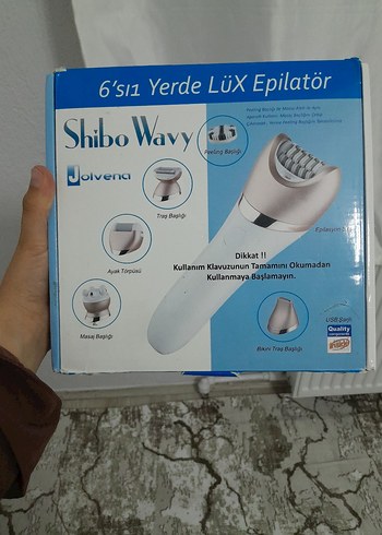 Shibo Wavy 6'sı1 Lüx Beyaz Epilatör