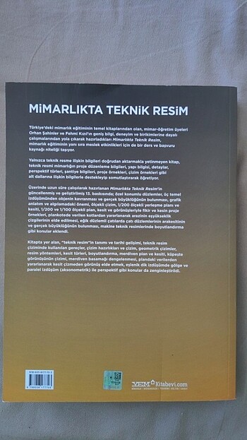  Mimarlıkta Teknik Resim 