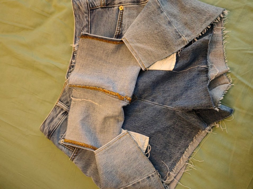 Twist kot şort etek - Görsel 3