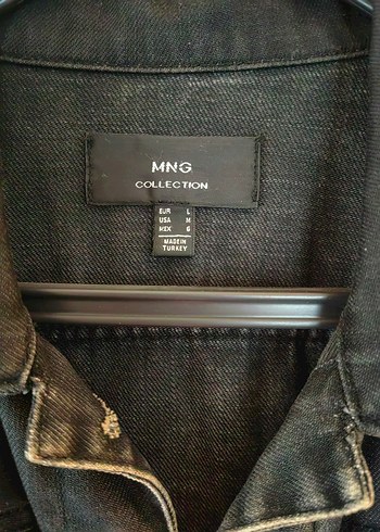 Siyah Düğmeli Kadın Denim Ceket - Görsel 3