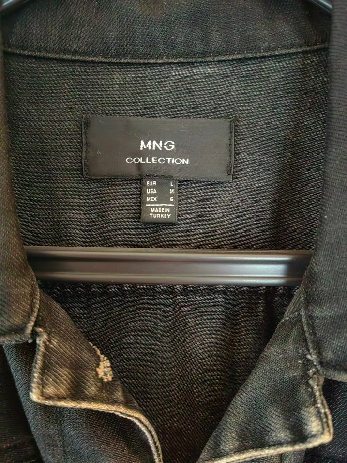 Siyah Düğmeli Kadın Denim Ceket - Görsel 3