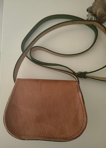 Küçük Prens Yeşil Deri Kadın Çapraz Çanta - Görsel 2