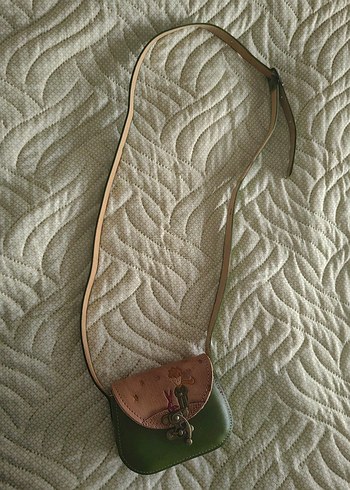 Küçük Prens Yeşil Deri Kadın Çapraz Çanta - Görsel 5