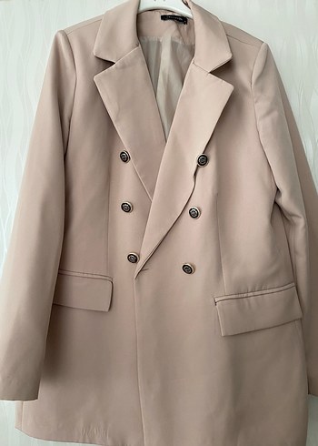 Trendyol & Milla Bej Düğmeli Kadın Blazer Ceket