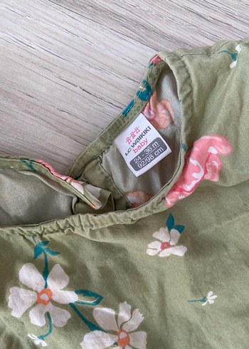 Bohem Çiçek Desenli Kolsuz Kız Elbisesi - Görsel 2