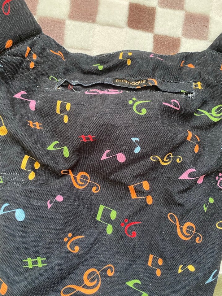 Renkli Müzik Desenli Bebek Kanguru - Görsel 2