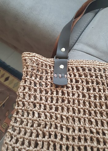Diğer Bej Örgü Kadın Çanta