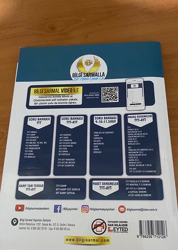  Yks 1. Oturum Bilgi sarmal Tyt biyoloji test kitabi