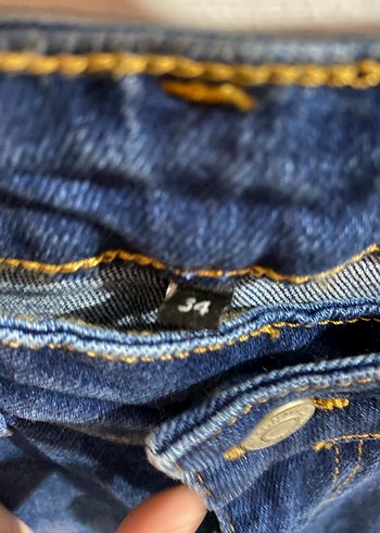 Kadın Lacivert Midi Denim Pantolon - Görsel 2