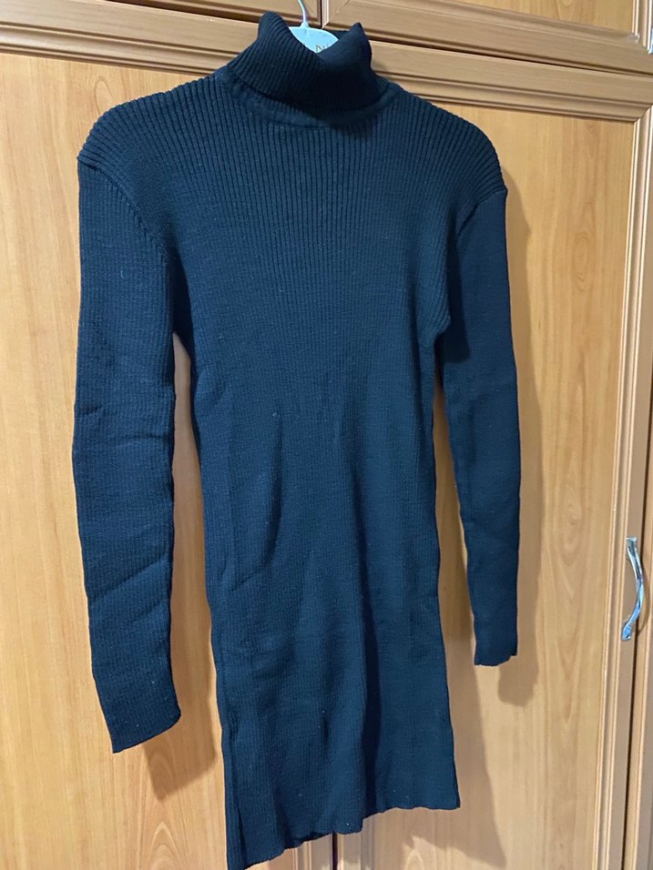 Kadın Lacivert Boğazlı elbise - Görsel 2