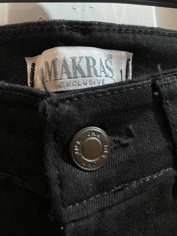 Siyah Kadın Denim Pantolon - Görsel 2