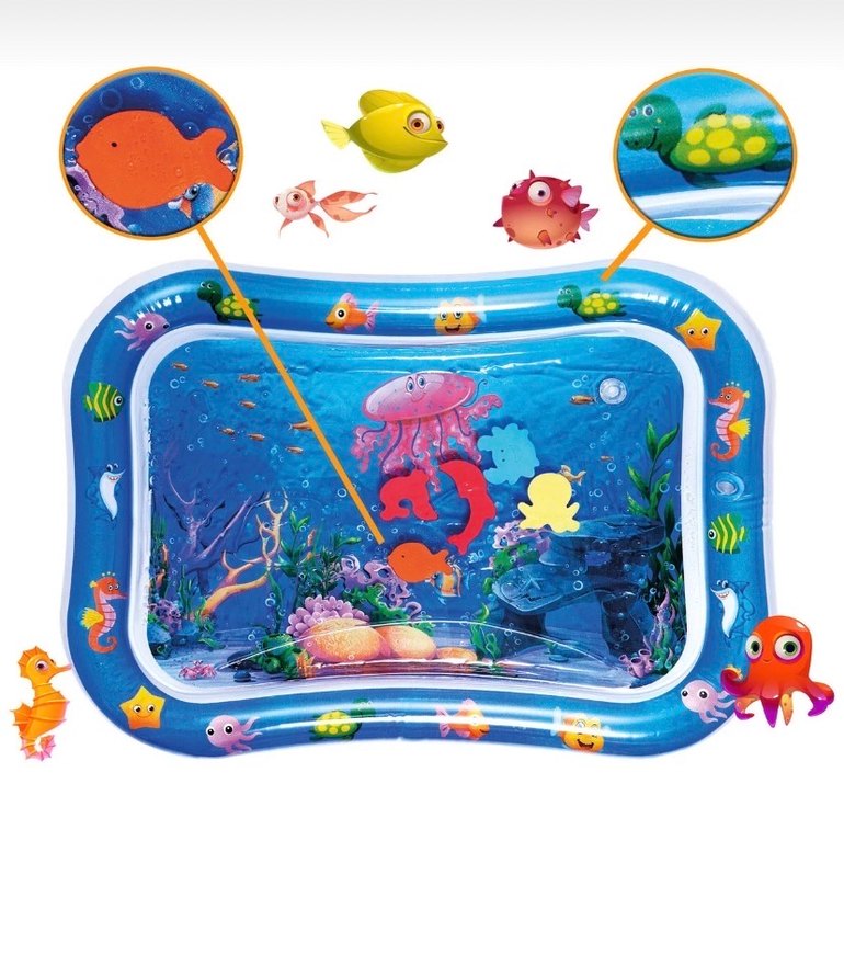 Renkli Su Oyun Matı Bebek Oyuncağı tummy time - Görsel 3