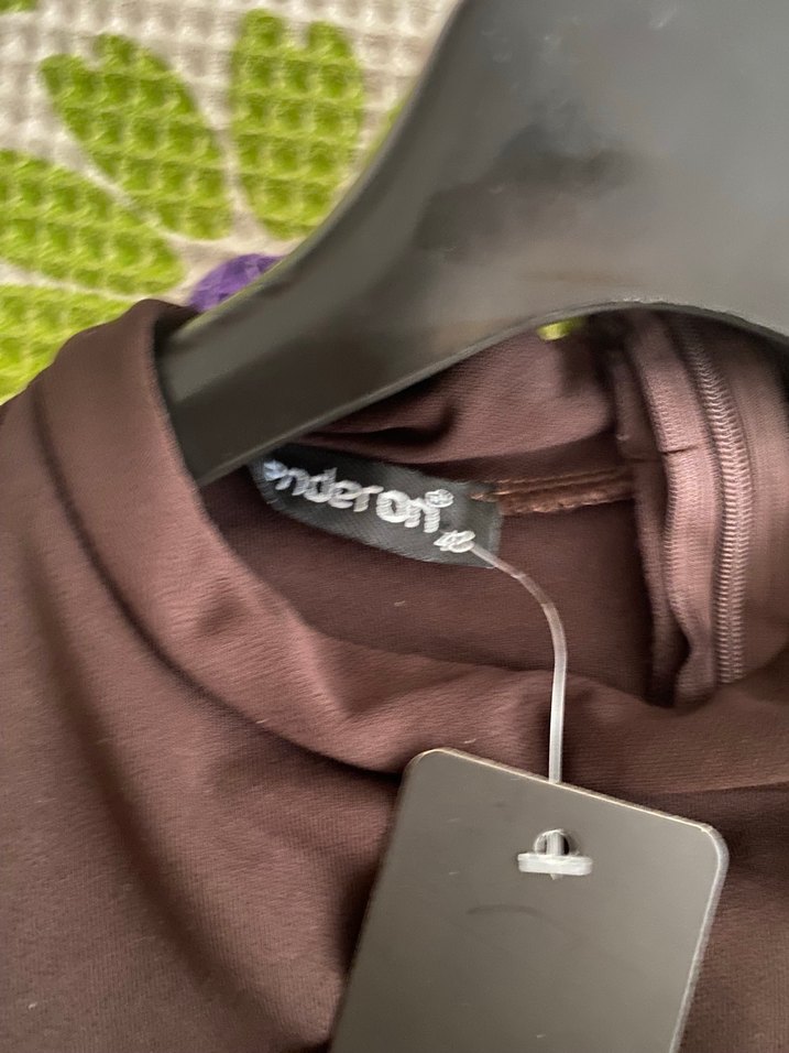 Tesettür Kahverengi Uzun Kollu Kadın Elbise - Görsel 5