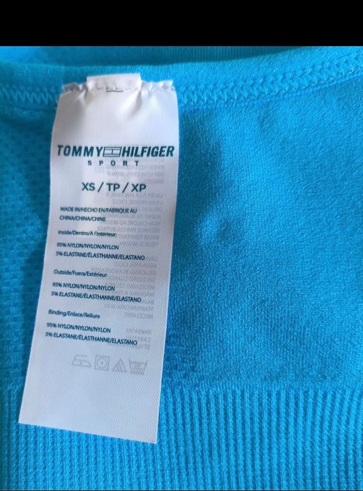 Orjinal Tommy Hilfiger Mavi Spor Sütyeni - Görsel 3
