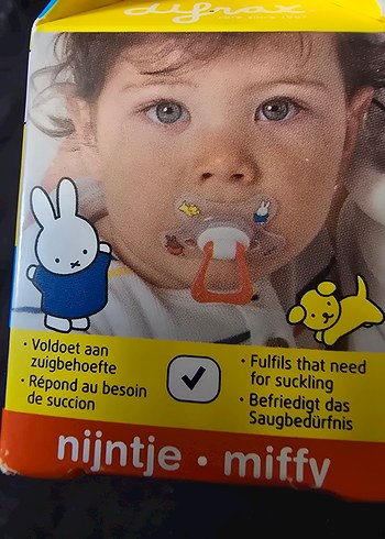 Beden Difrax Natural 6+ Ay Renkli Turuncu Emzik