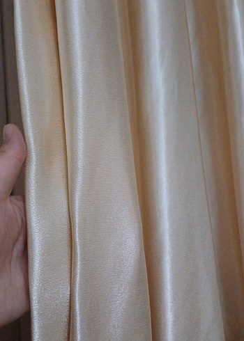 2 kanat saten fon perde - Görsel 6