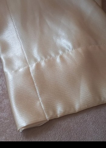 2 kanat saten fon perde - Görsel 4