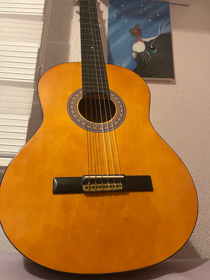 Kahverengi Klasik Gitar - Görsel 2