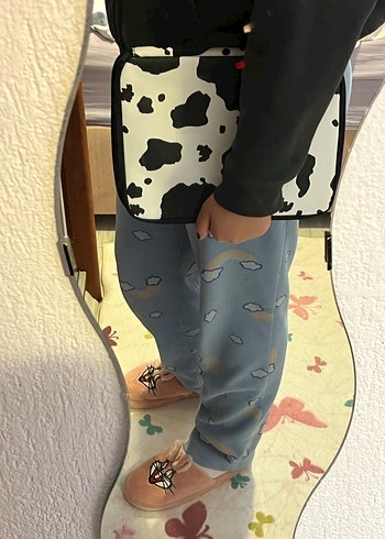 inek deseni Baskılı tablet Çantası - Görsel 6