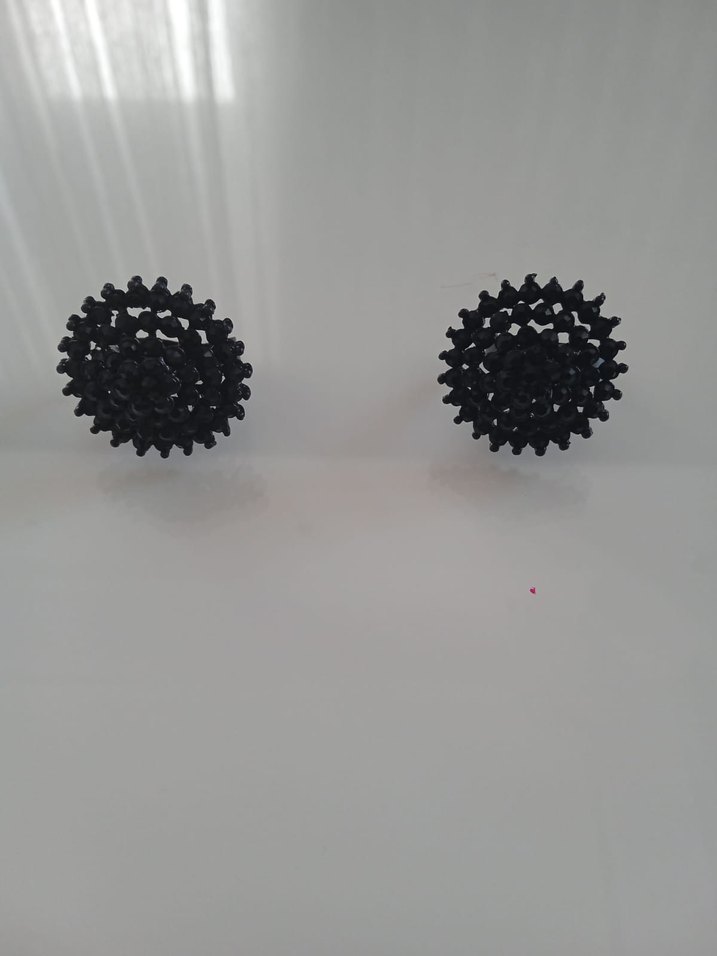 İşlemeli Siyah Gotik Boncuklu Kadın Yüzükleri - Görsel 2