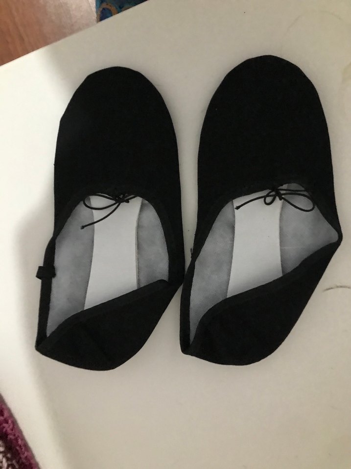 Kız Çocuk Siyah Cırtlı Bale Ayakkabısı - Görsel 2