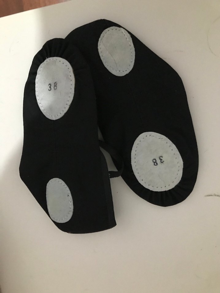 Kız Çocuk Siyah Cırtlı Bale Ayakkabısı - Görsel 3