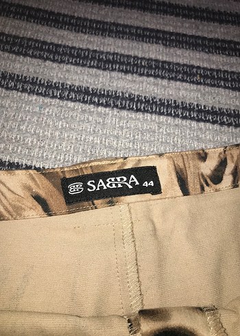 Kahverengi Zebra Desenli Midi Hamile Etek - Görsel 4