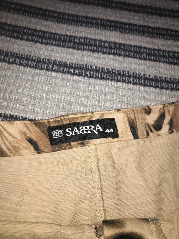 Kahverengi Zebra Desenli Midi Hamile Etek - Görsel 4