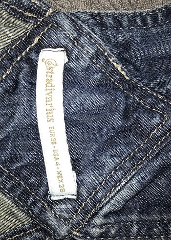 Kadın Gri Denim Kısa Tulum - Görsel 4